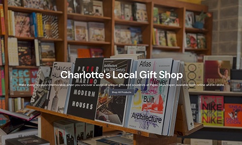 bookstore with shelves of books